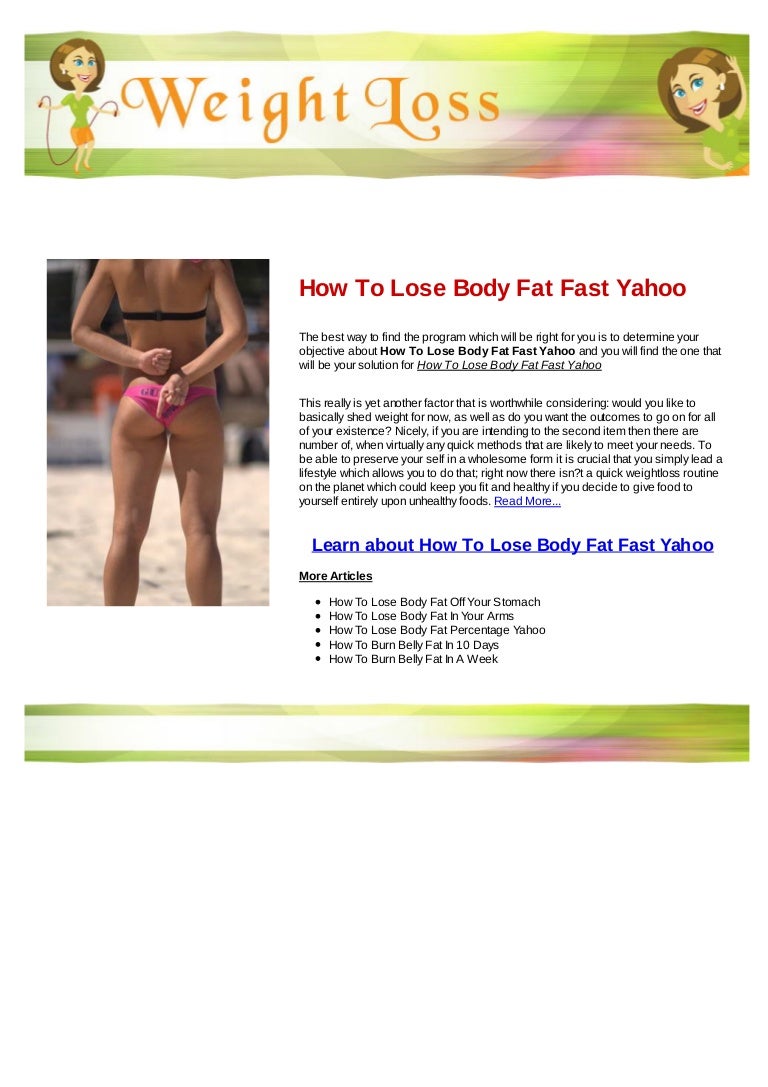 What burns belly fat yahoo